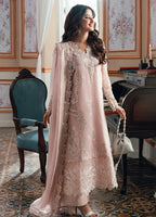Dusty Pink - Embroidered Chiffon Suit With Malai Trouser | Ready To Wear