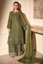3  Piece Stitched Chiffon  Suit - Ready to Wear