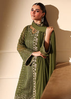 3  Piece Stitched Chiffon  Suit - Ready to Wear
