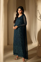 03-Piece Chiffon Suit WIth Embroidery - Ready To Wear