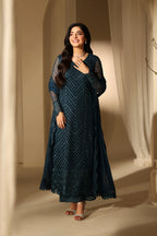 03-Piece Chiffon Suit WIth Embroidery - Ready To Wear