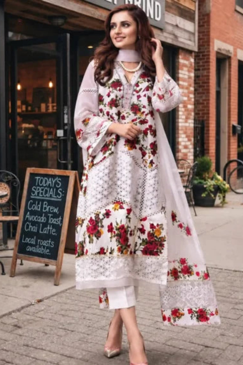 Farida Hassan Luxury Chicken Kari Lawn Collection