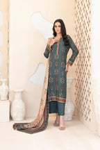 3  Piece Stitched Chiffon Suit