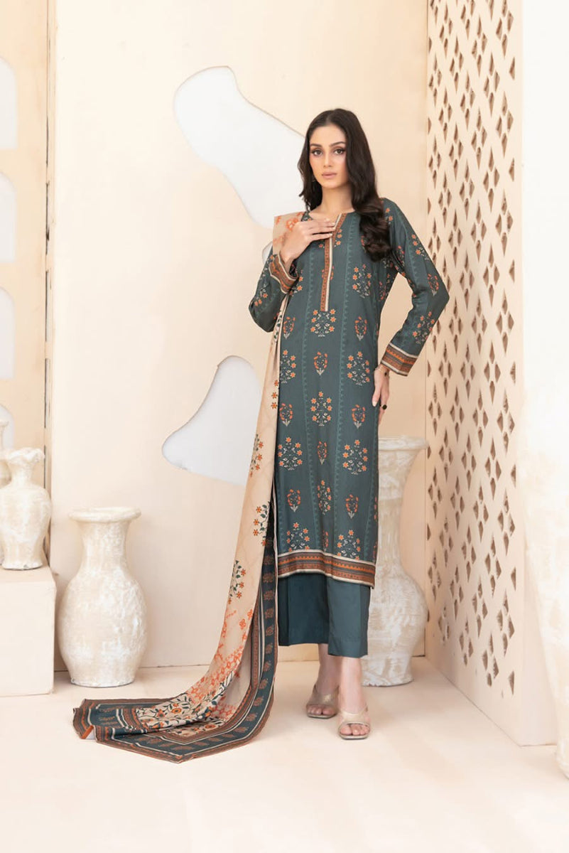 3  Piece Stitched Chiffon Suit