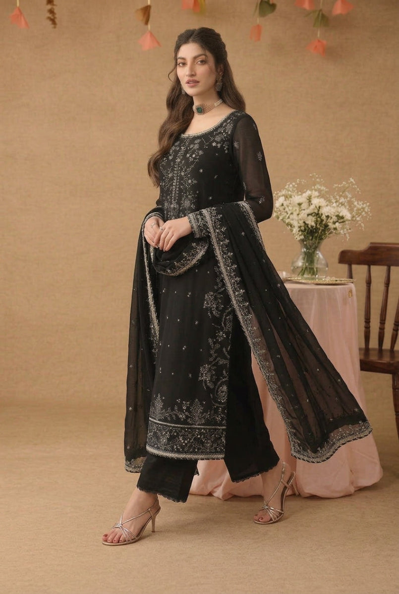 Asim Jofa Luxury Chiffon – Royal Spengle Embroidered Formal