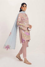 Pure Cotton suit  with Heavy Flower Embroidery | Ready To Wear
