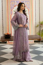 Luxury Embroidered Chiffon 3-Piece Suit