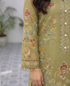 03-Piece Chiffon Suit With Embroidery | Ready To Wear