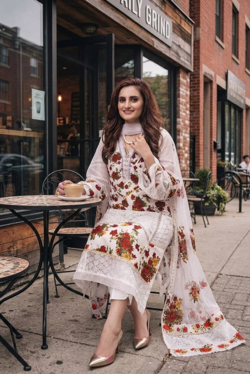 Farida Hassan Luxury Chicken Kari Lawn Collection