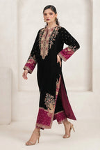 ETHNIC Luxury Embroidered Silk Suit with Silk Trouser|Ready To Wear