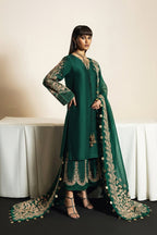 Hussain Rehar Noor Luxury Pret Formal – Bottle Green