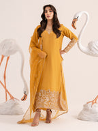 3-Piece Chiffon Embroidered Suit Ready To Wear
