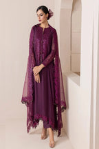 3 Piece Stitched Chiffon & Organza suit - Ready  to Wear