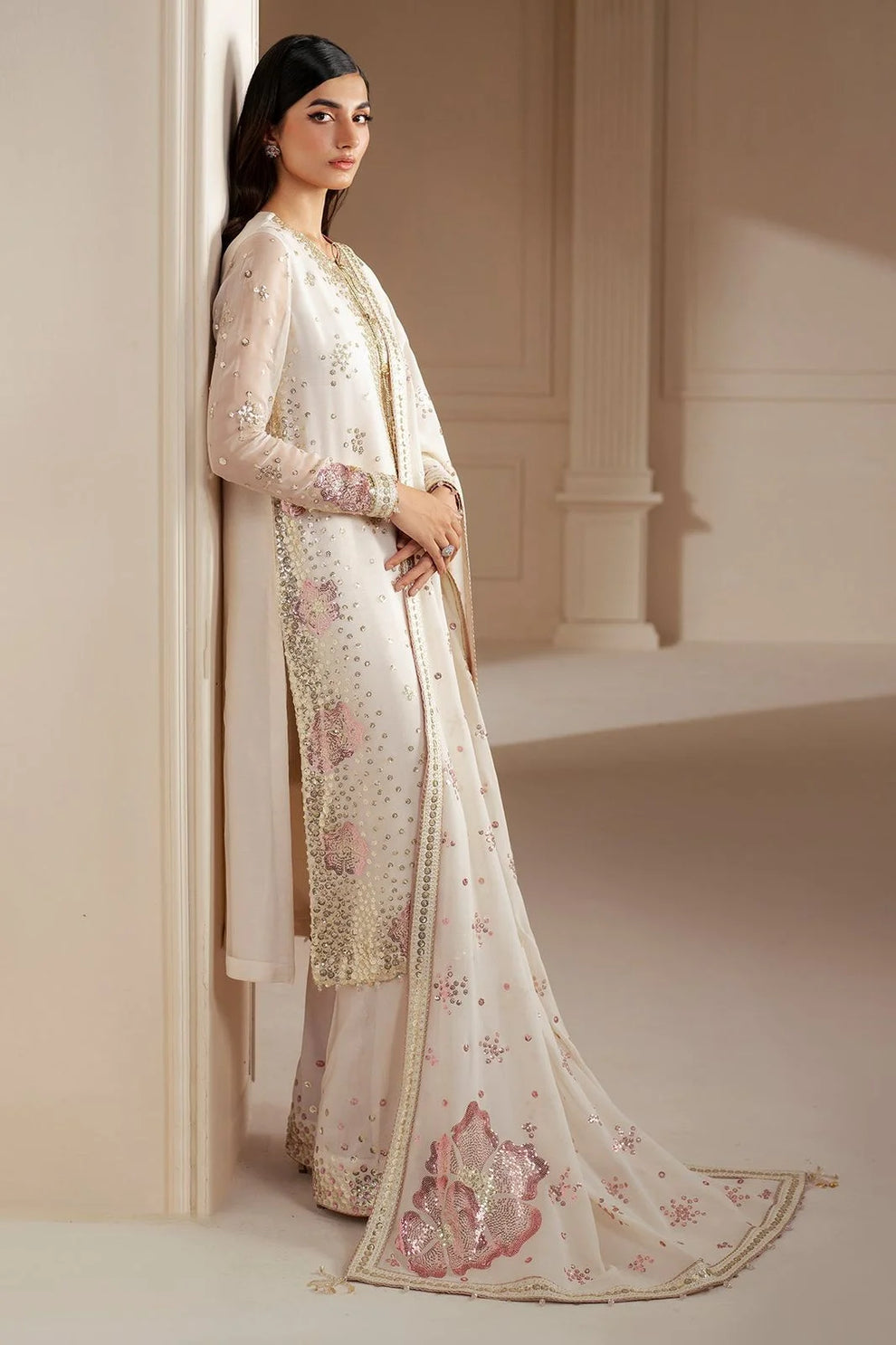 Jazmin Chiffon Embroidered stitched Collection