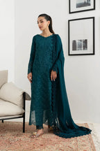03-Piece Lawn Suit With Chikankari Embroidery - Ready To Wear