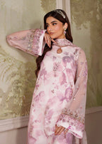 3 Piece Heavily Embroidered Organza and Silk Suit RTW