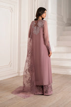 03-Piece Embroidered Chiffon Suit With Organza Dupatta | Ready To Wear