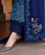 03-Piece Embroidered Lawn Suit With Chiffon Dupatta | Ready To Wear