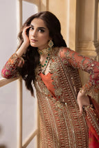 03-Piece Embroidered Chiffon Suit With Organza Dupatta | Ready To Wear