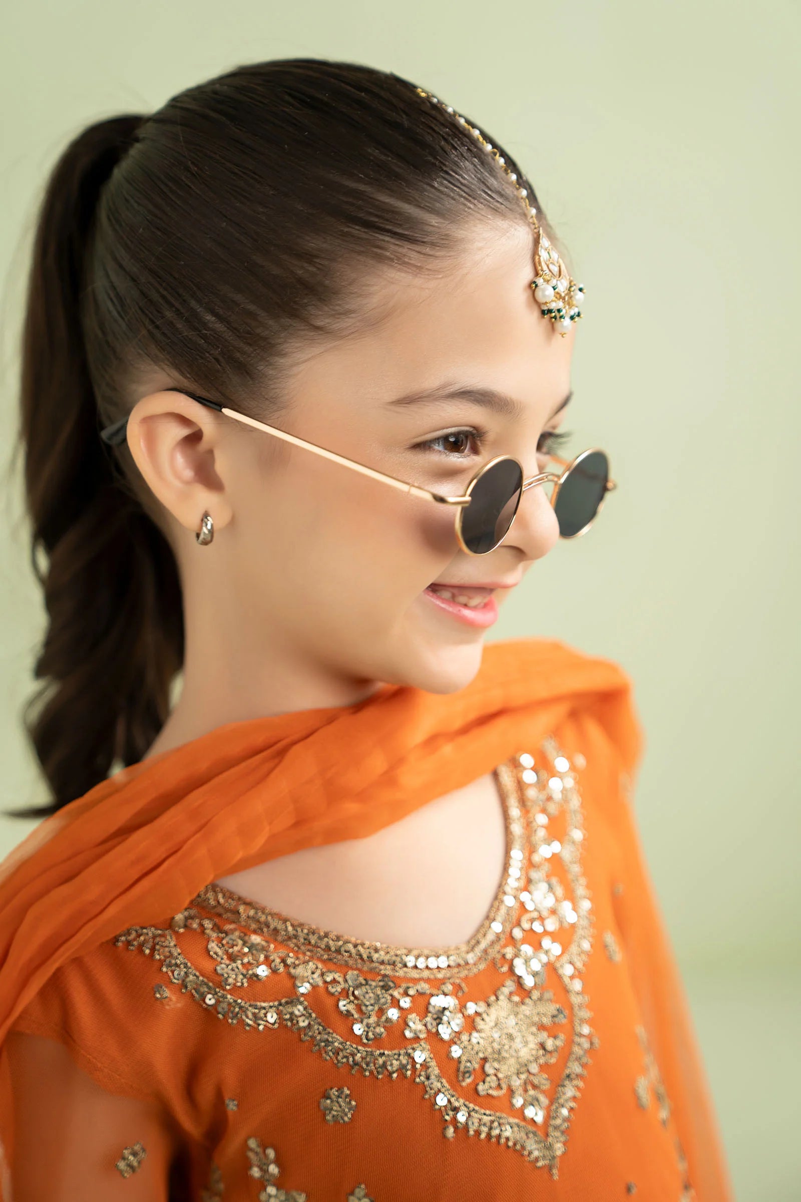 03 Piece Embroidered Chiffon Suit - Ready To Wear