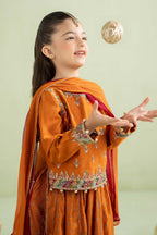 03 Piece Embroidered Chiffon Suit - Ready To Wear