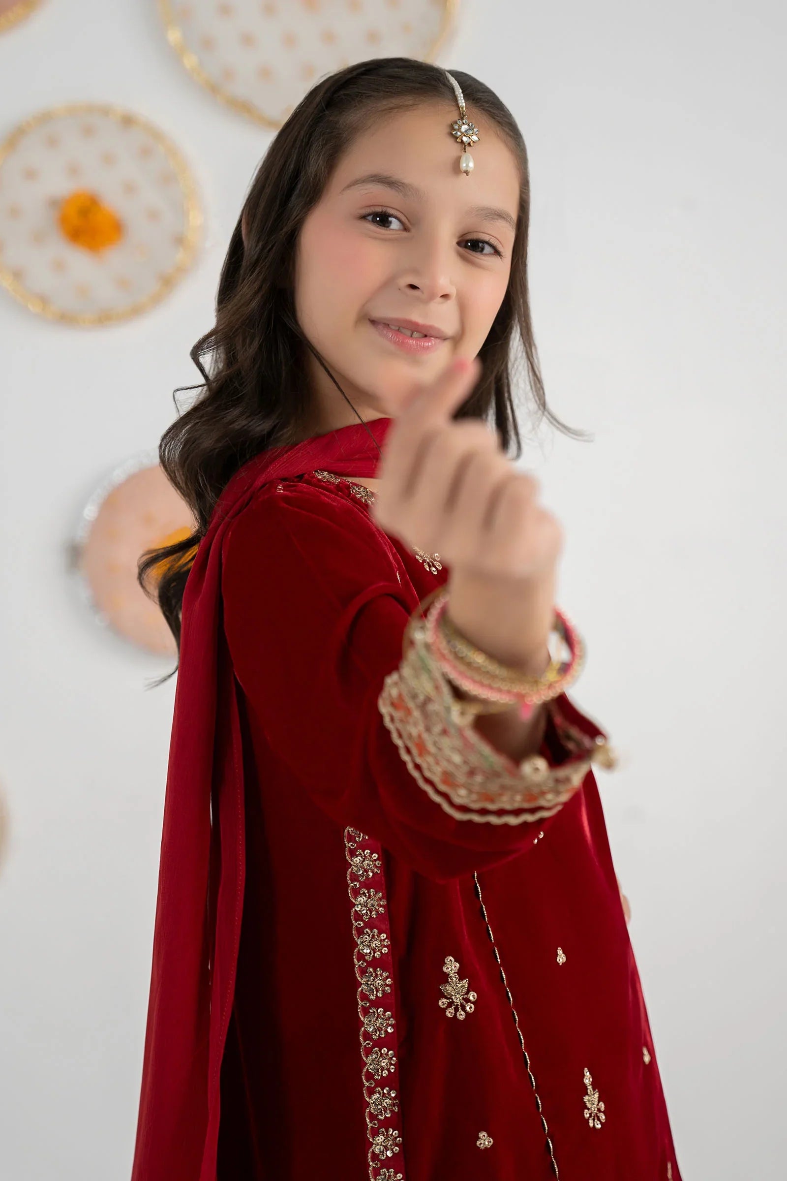 03 Piece Embroidered Chiffon Suit - Ready To Wear
