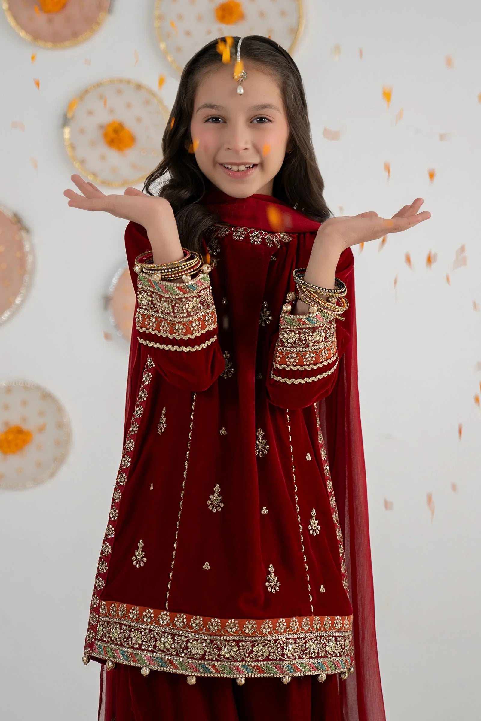 03 Piece Embroidered Chiffon Suit - Ready To Wear
