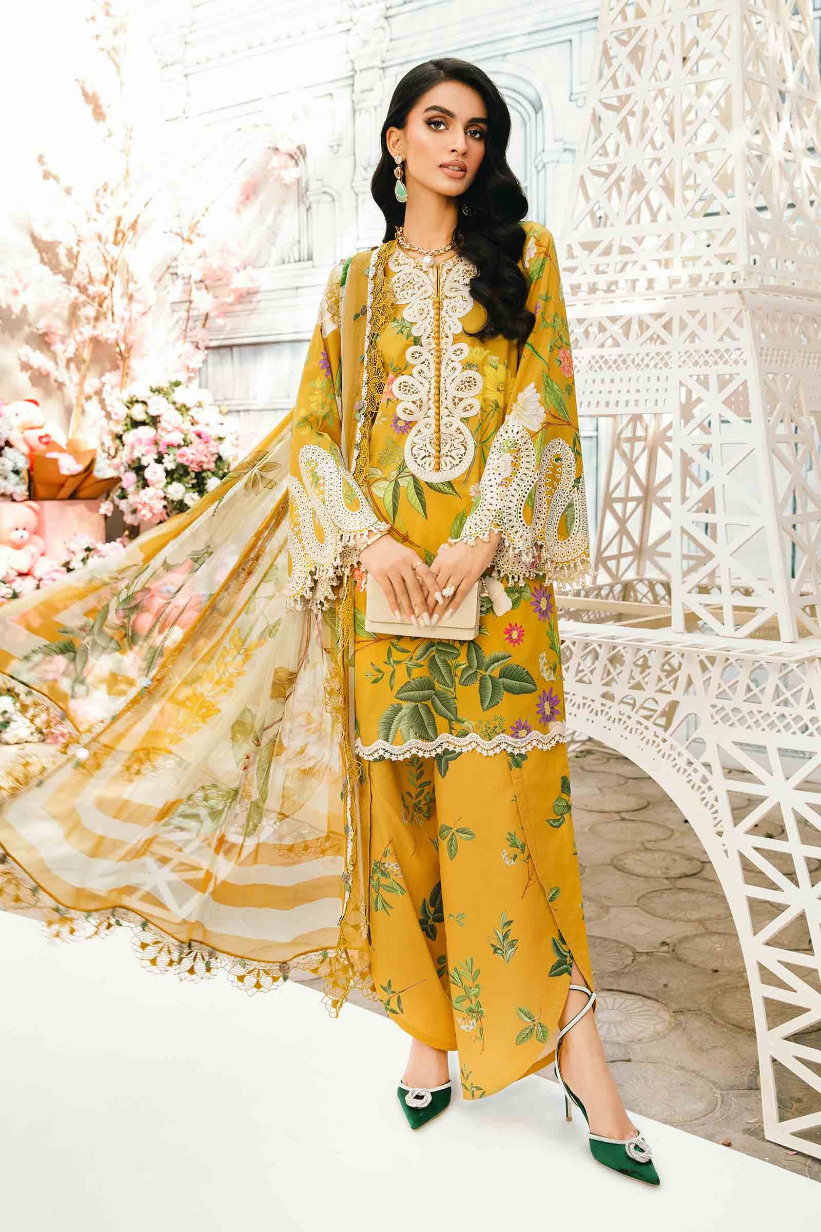 3 Piece Printed Stitched Embroidered Lawn Suit