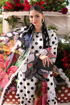 03-Piece Printed Lawn Suit With Chiffon Dupatta | Ready To Wear
