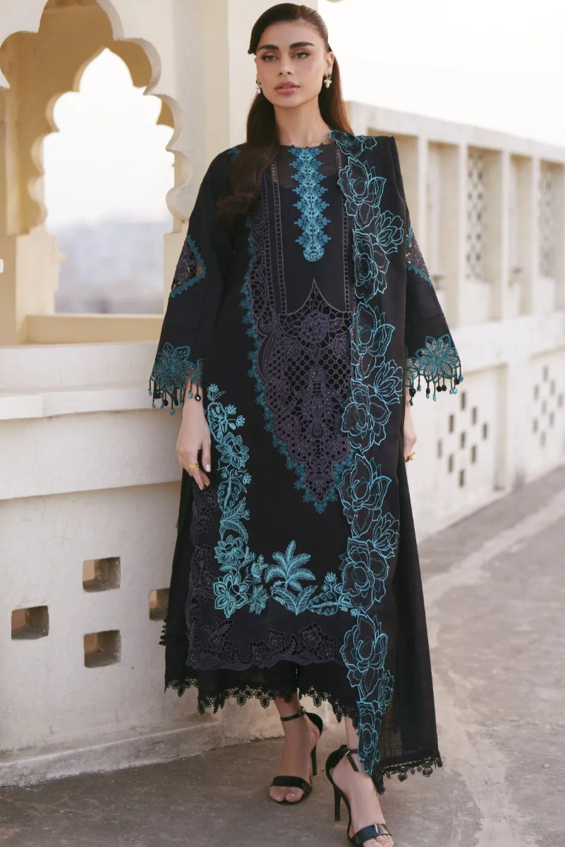 03-Piece Cotton Suit With Chiffon Dupatta | Ready To Wear