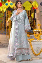 03-Piece Lawn Cotton Suit With Khaddi Net Dupatta | Ready To Wear