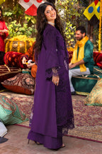 03-Piece Embroidered Cotton Suit With Printed Chiffon Dupatta | Ready To Wear