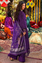 03-Piece Embroidered Cotton Suit With Printed Chiffon Dupatta | Ready To Wear