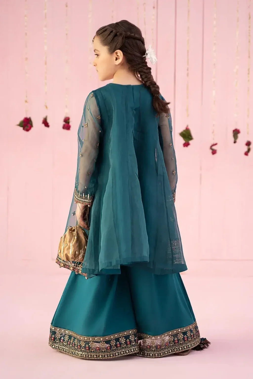 03 Piece Heavy Embroidered Chiffon Suit - Ready To Wear