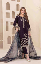 Stitched Fancy Heavy Embroidered Velvet Dress