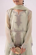 03 Piece Heavy Embroidered Chiffon Suit - Ready To Wear