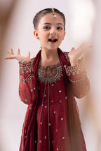 03 Piece Embroidered Chiffon Suit - Ready To Wear