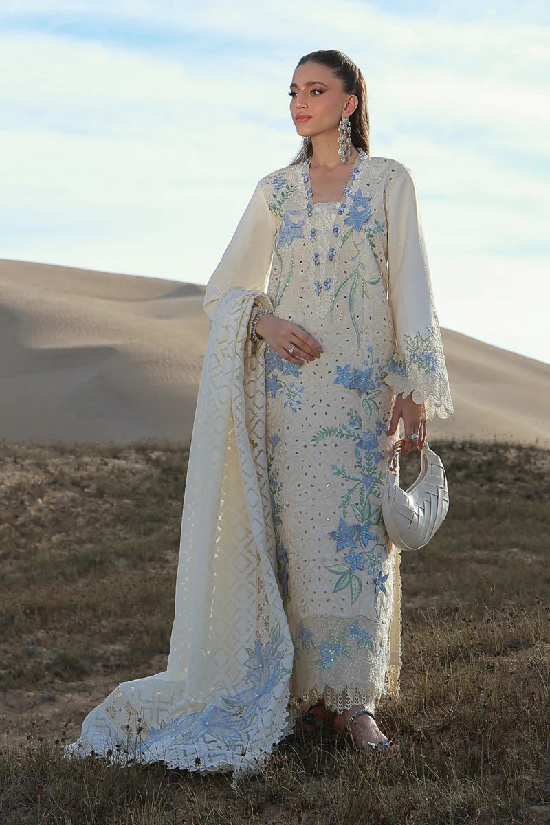 03-Piece Embroidered Lawn Suit WIth Borsha Dupatta | Ready To Wear