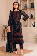 03-PIECE STITCHED CHIFFON SUIT DRESSING DESIGNER