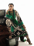 03-Piece Embroidered Print Lawn With Embroidered Chiffon Dupatta - Ready To Wear