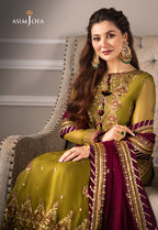 Asim Jofa  Chiffon Suit with Malai Trouser SUIT