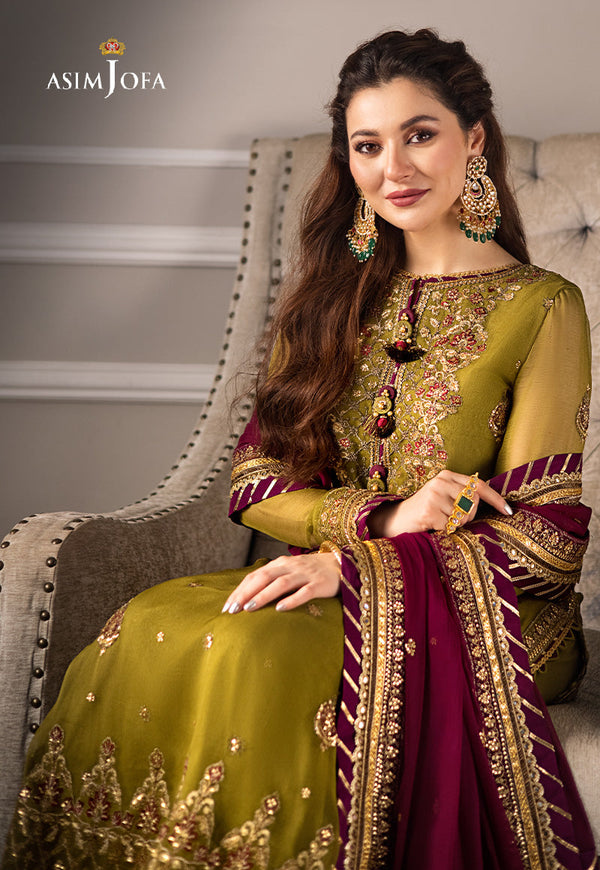 Asim Jofa  Chiffon Suit with Malai Trouser SUIT