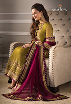 Asim Jofa  Chiffon Suit with Malai Trouser SUIT