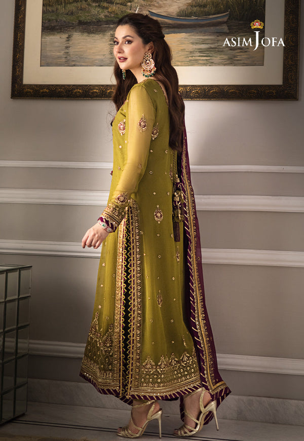 Asim Jofa  Chiffon Suit with Malai Trouser SUIT