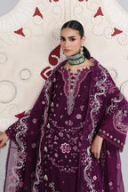 03-Piece Embroidered Lawn Suit With Chiffon Dupatta | Ready To Wear