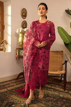 03-Piece Schiffli Embroidered Lawn Suit With Organza Dupatta | Ready To Wear