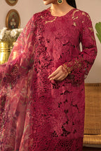 03-Piece Schiffli Embroidered Lawn Suit With Organza Dupatta | Ready To Wear