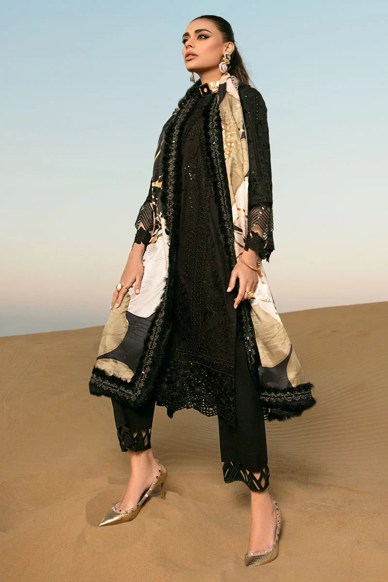 Midnight Desert: Embroidered Cotton Suit | Ready To Wear