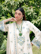 Heavy Embroidered Cotton Chikankari Suit Ready To Wear