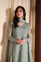 The Sage Whisper: Ethereal Embroidered Chiffon Suit | Ready To Wear